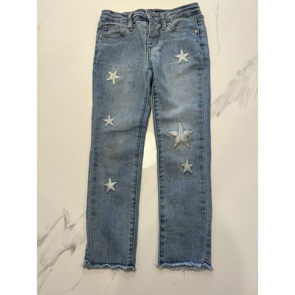 Joe's Jeans Girl’s Light Wash Silver Star Jeans